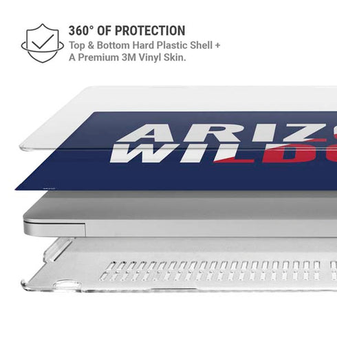 University of Arizona Wildcats Logo Split Blue  MacBook Air 15in (2023-2025) Case plus Skin